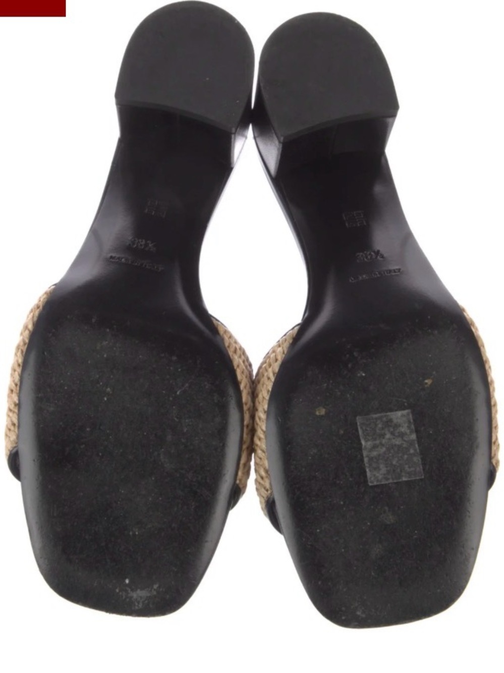 Givenchy Logo Raffia Slide Heel - Picture 3 of 5